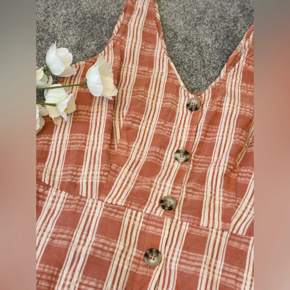 Maurices Women’s Sleeveless Plaid V-Neck Sundress - Picture 3 of 7